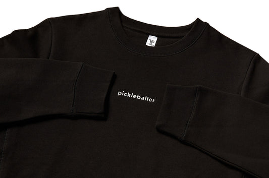 Embroidered Pickleballer Crewneck Unisex Sweatshirt