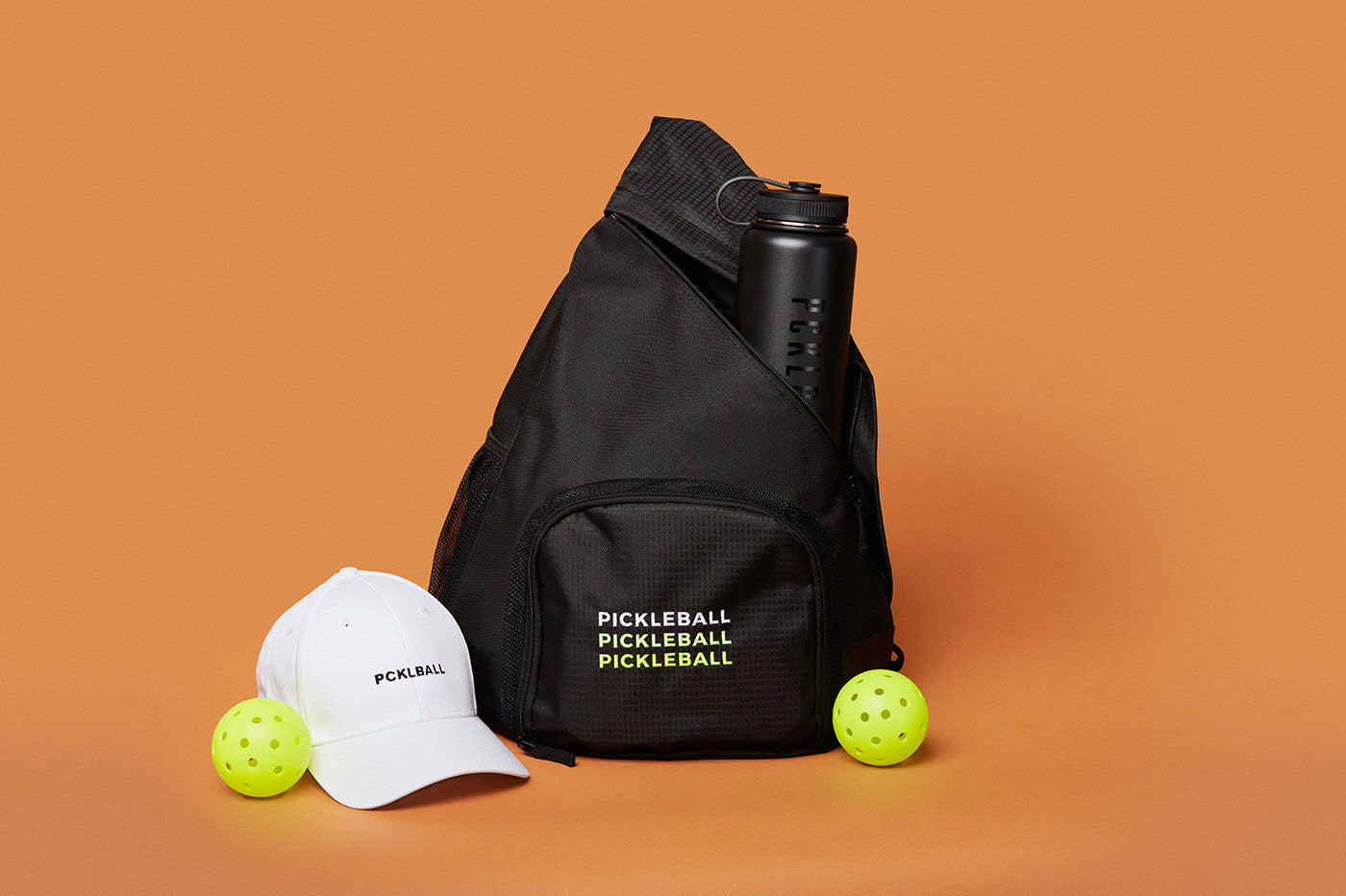 Matte Black 40oz PCKLBALL Water Bottle