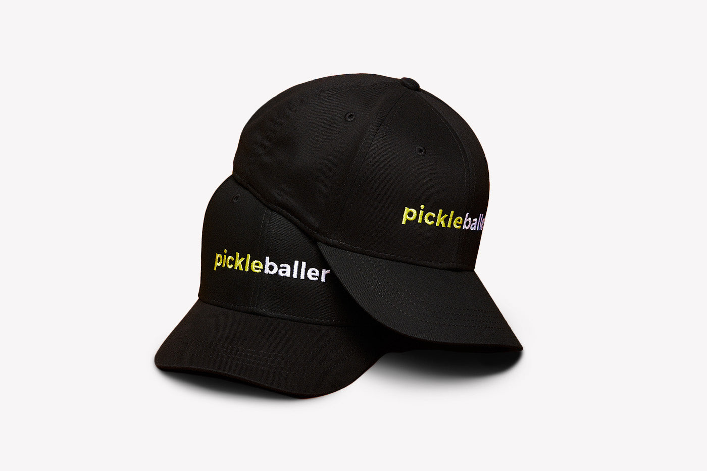 Kids Neon Green Embroidered Pickleballer Hat
