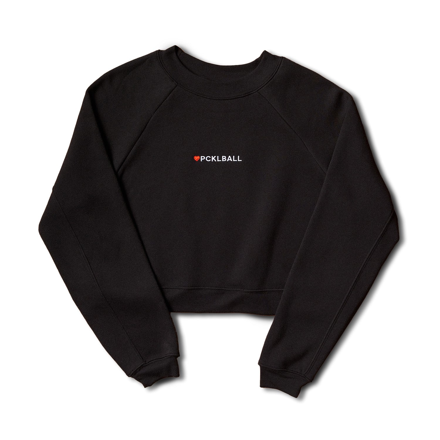 Women's Fleece ❤️PCKLBALL Crop Sweatshirt