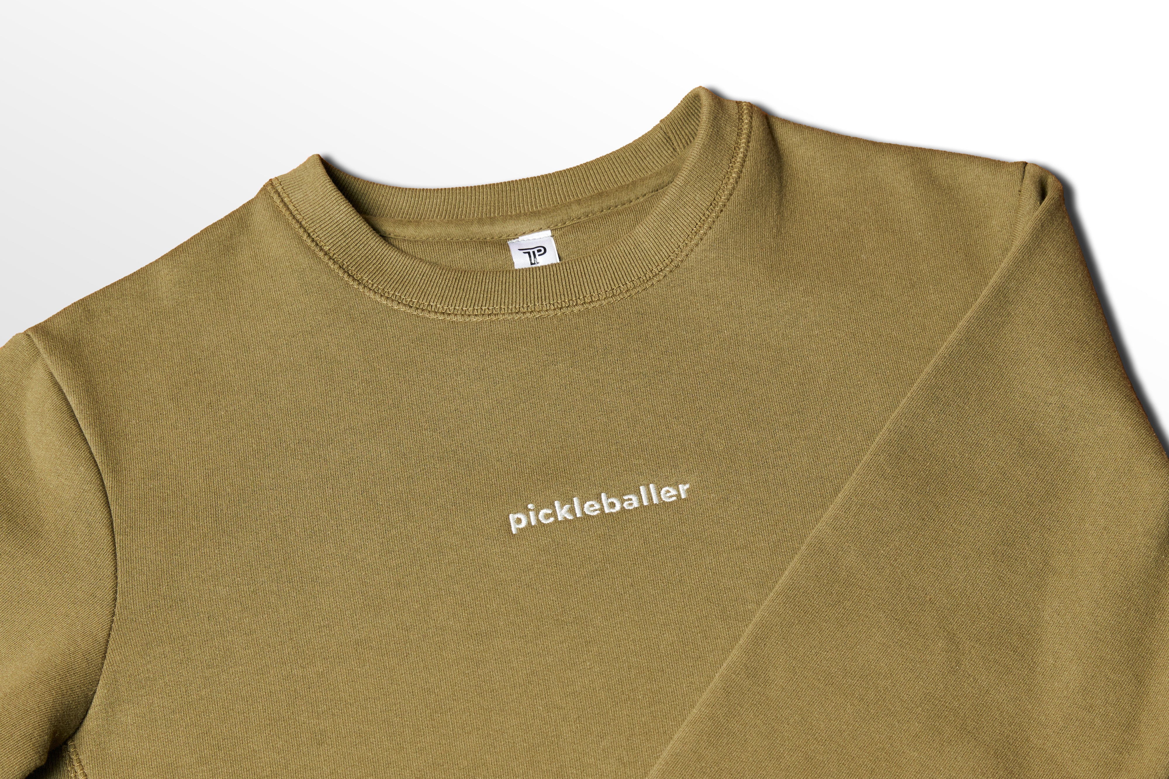 Embroidered Pickleballer Crewneck Unisex Sweatshirt
