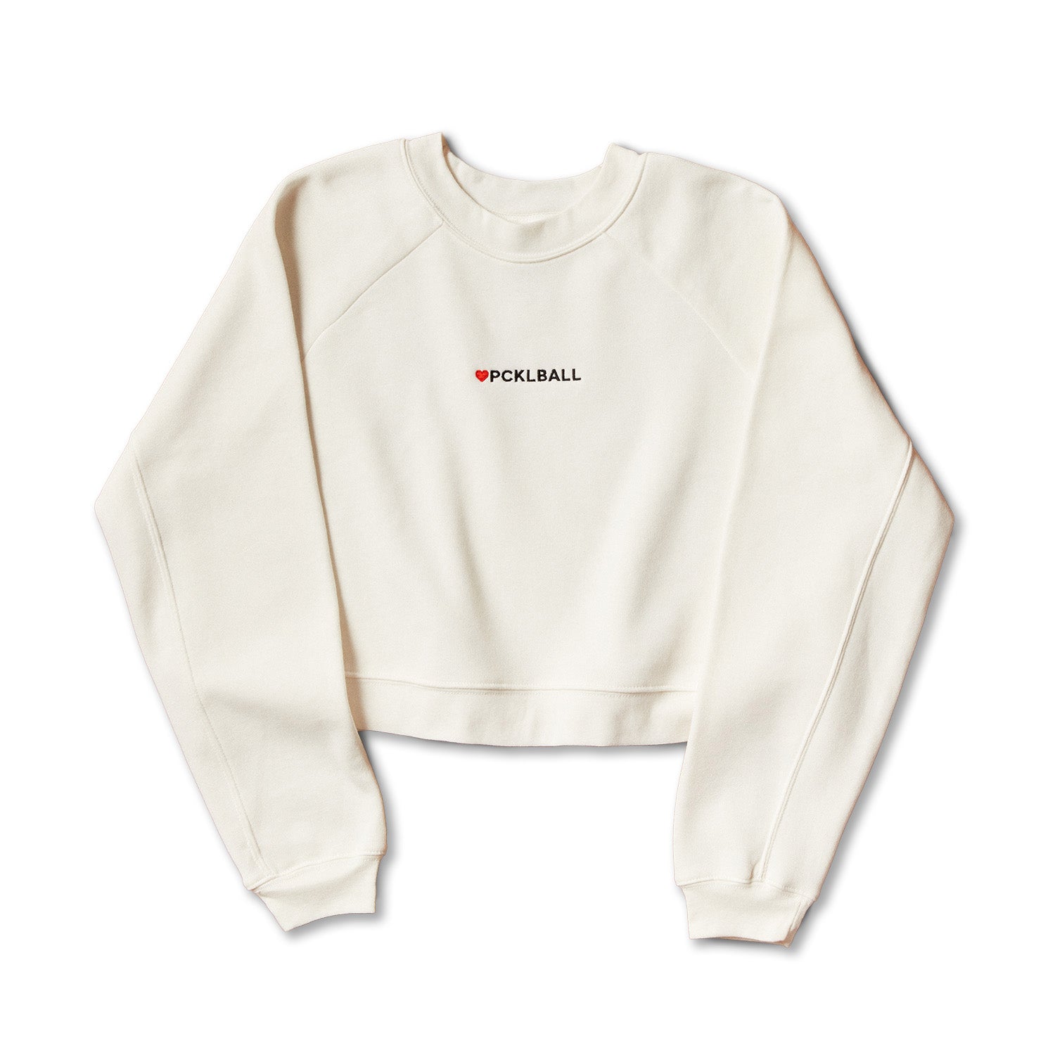 Women's Fleece ❤️PCKLBALL Crop Sweatshirt