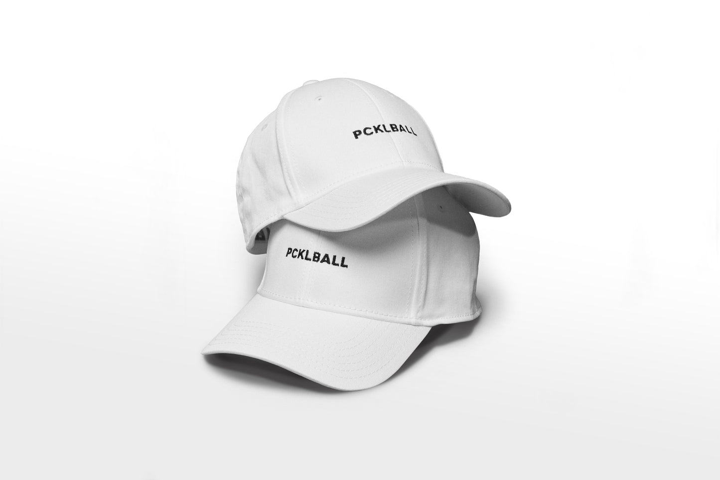 White Embroidered PCKLBALL Baseball Hat